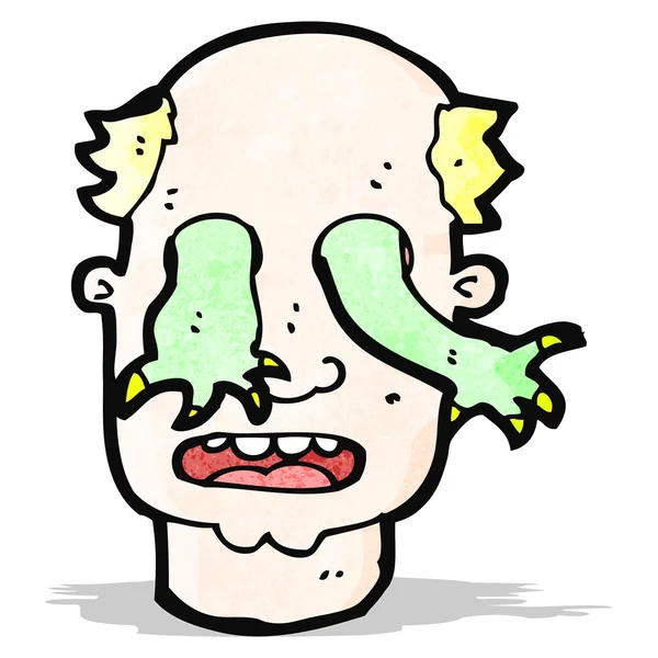 Cartoon man bezeten — Stockvector