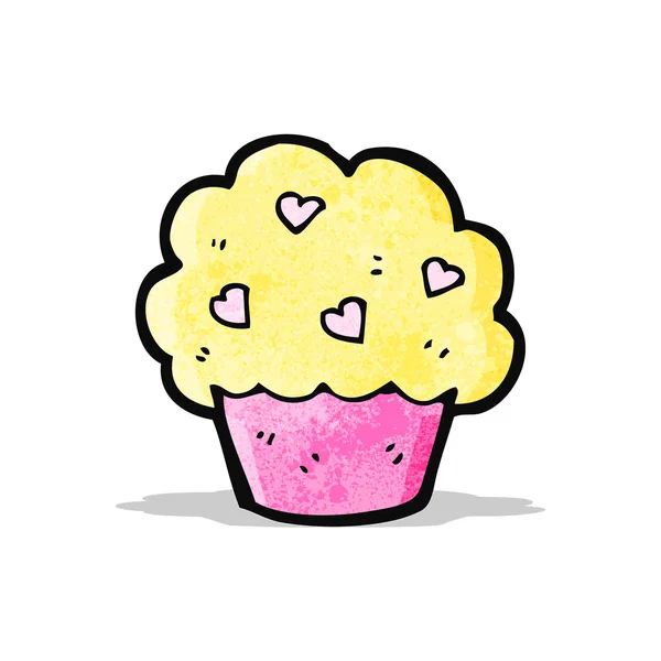 Cartoon cup cake — Stockvector