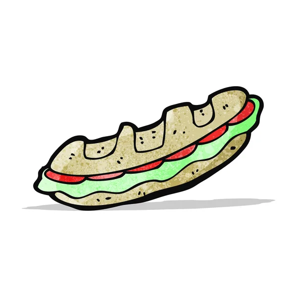 Cartoon-Baguette — Stockvektor