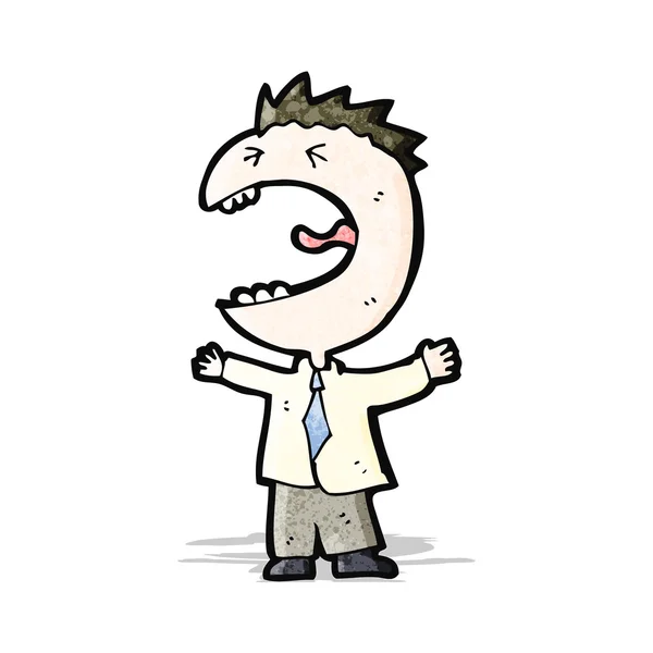 Cartoon schreeuwen man — Stockvector