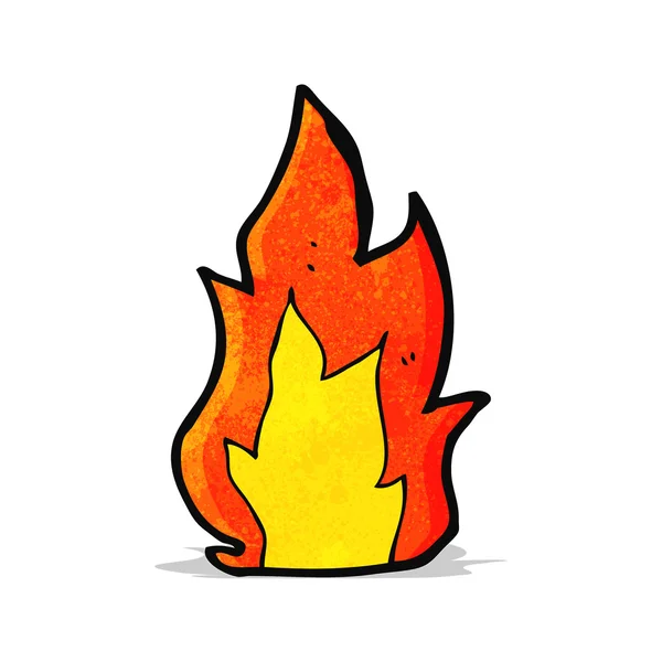 Fuego de dibujos animados — Vector de stock