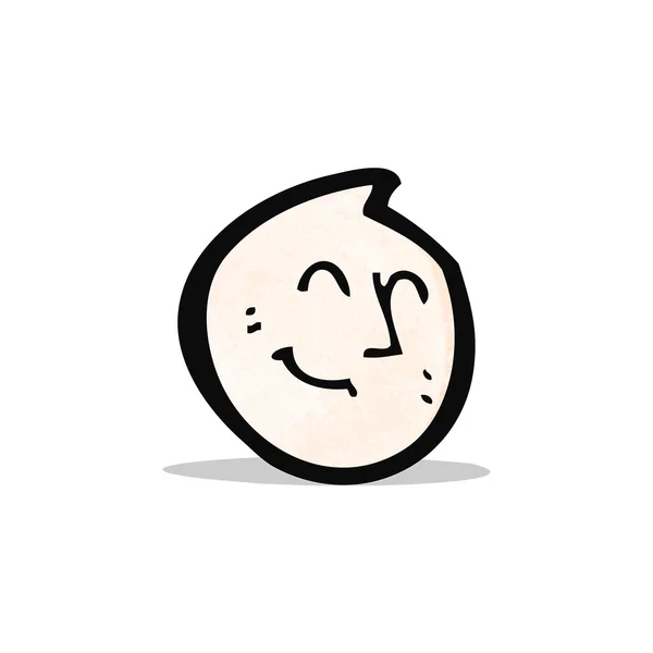 Dibujo animado cara feliz símbolo — Vector de stock