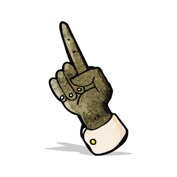 Zeigende Hand Cartoon-Symbol — Stockvektor