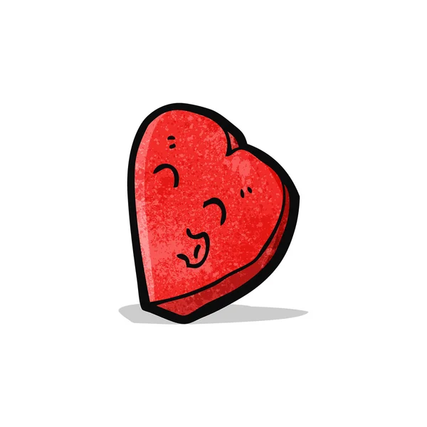 Corazón de dibujos animados — Vector de stock