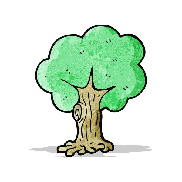 Árbol de dibujos animados — Vector de stock