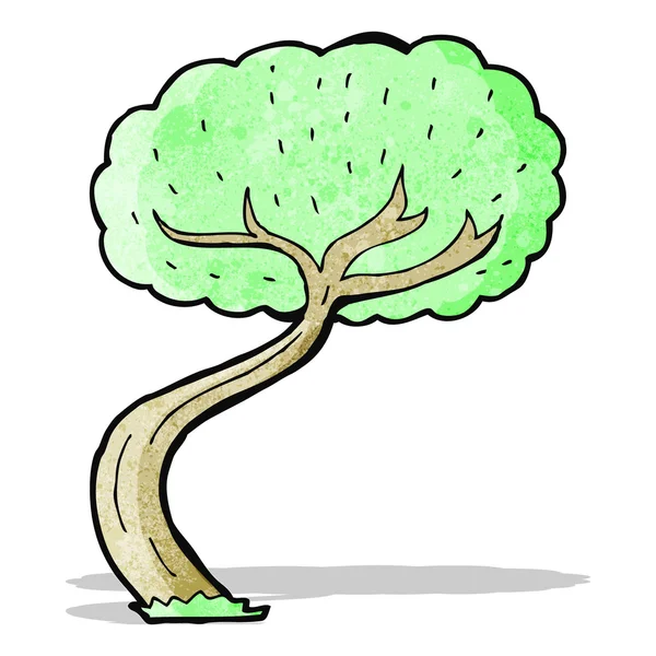 Árbol retorcido de dibujos animados — Archivo Imágenes Vectoriales