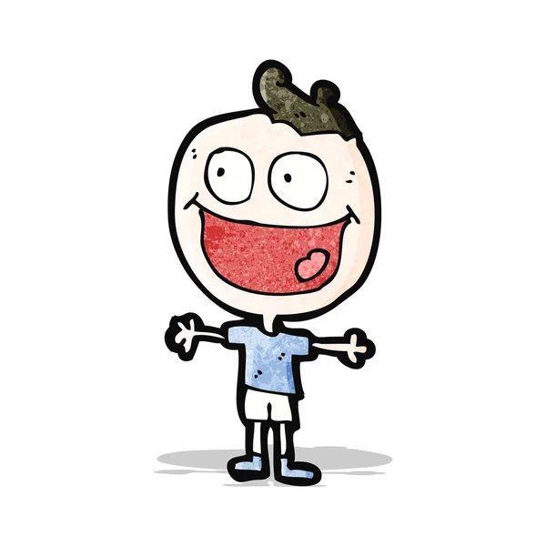 Cartoon laughing man — Stockvector