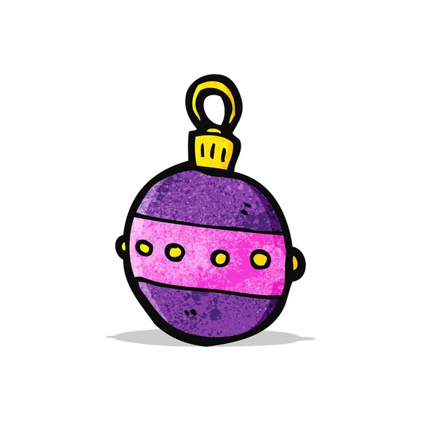 Cartoon christmas bauble — Stock Vector