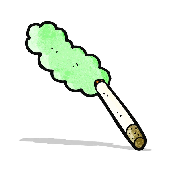 Cartoon marihuana sigaret — Stockvector