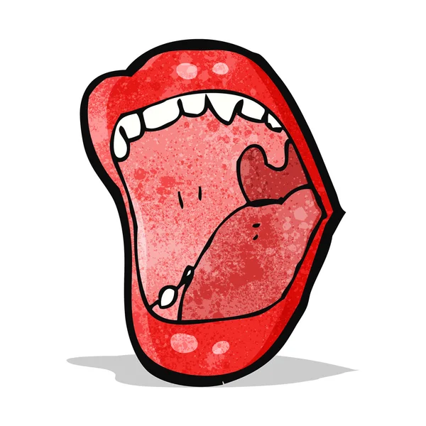 Dessin animé criant bouche — Image vectorielle