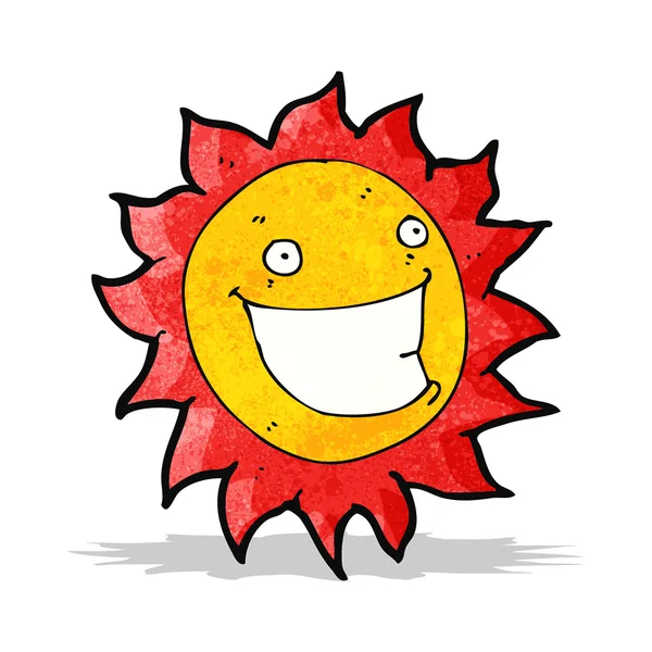 Sun cartoon character — Stock Vector