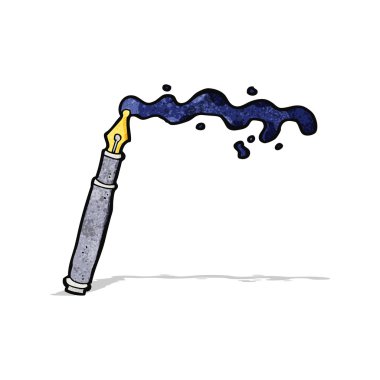 karikatür karışık dolma kalem