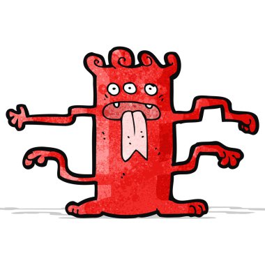 cartoon crazy alien