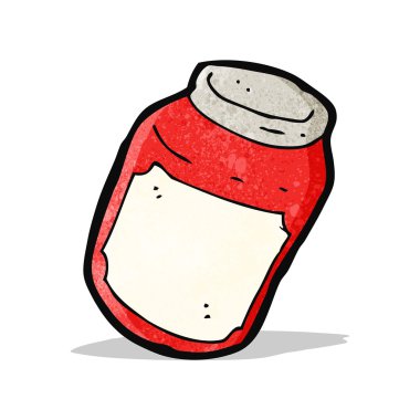 karikatür reçel kavanoz