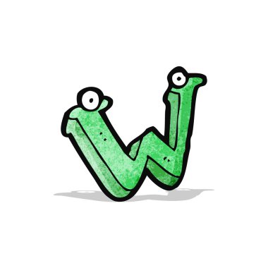 mektup çizgi film gözleri ile w