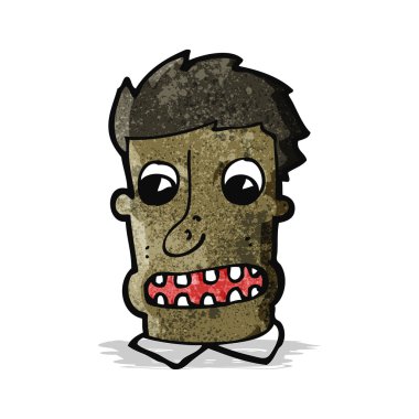 Çizgi film adam şok yüz