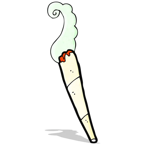 Marihuana de dibujos animados cigarrillo — Vector de stock