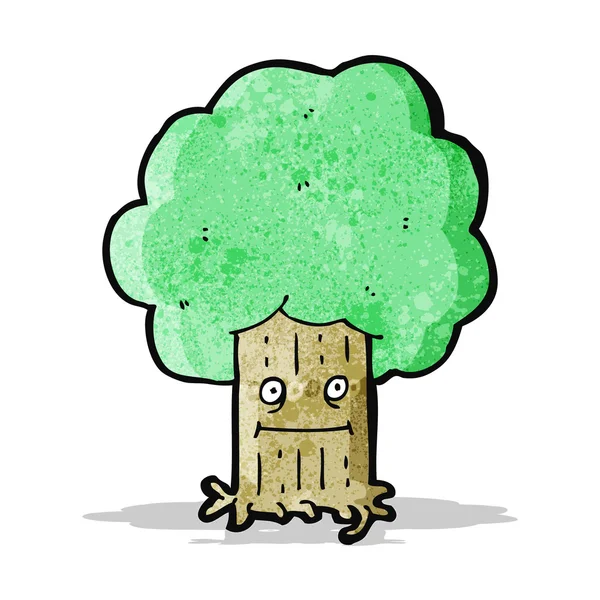 Træ tegneseriefigur – Stock-vektor