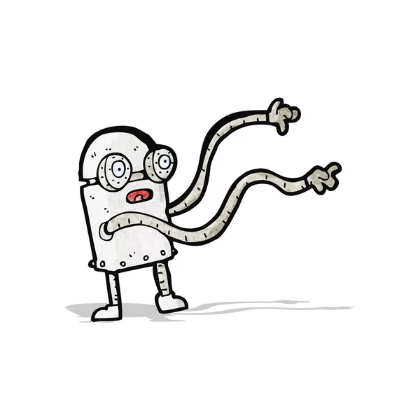 Petit robot de bande dessinée — Image vectorielle