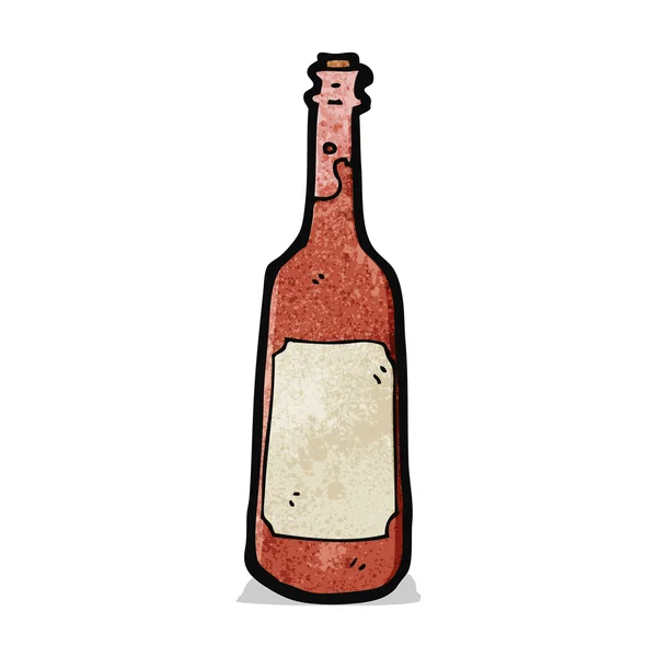 Cartoon wine bottle — Stock Vector