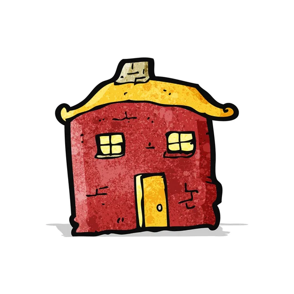 Viejo tumbledown casa de dibujos animados — Vector de stock