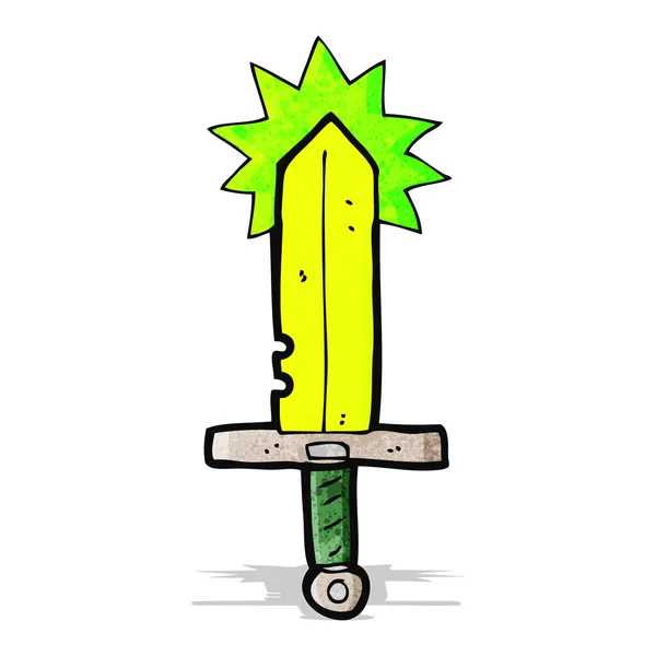 Cartoon magic sword — Stock Vector