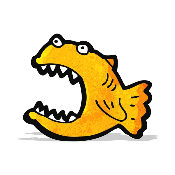 Karikatür piranha — Stok Vektör