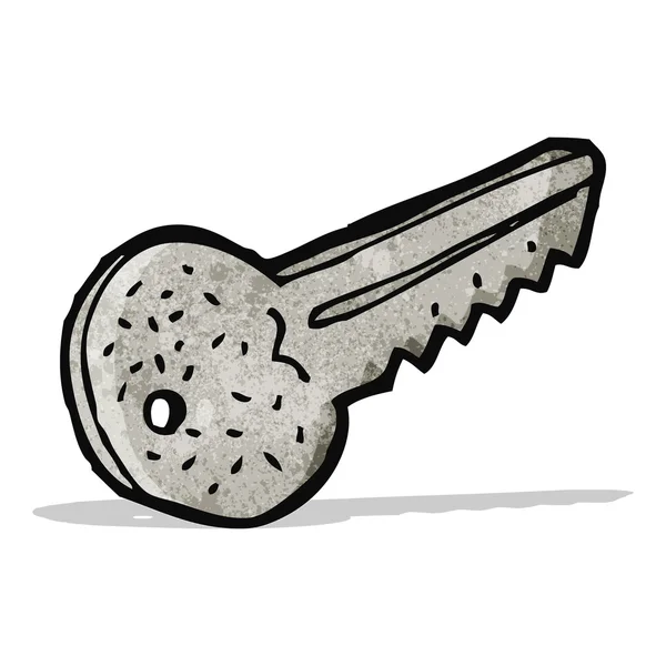 Cartoon metal key — Stock Vector