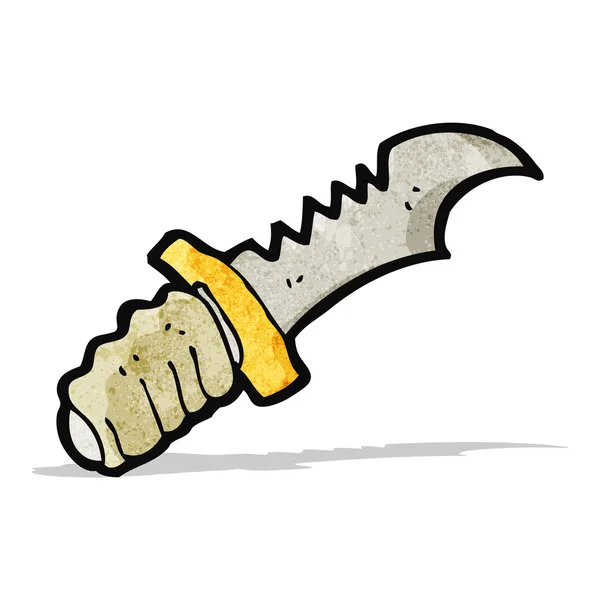 Cuchillo de dibujos animados — Vector de stock