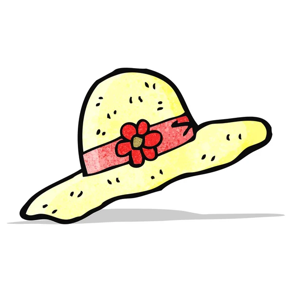 Sombrero de verano de dibujos animados — Vector de stock