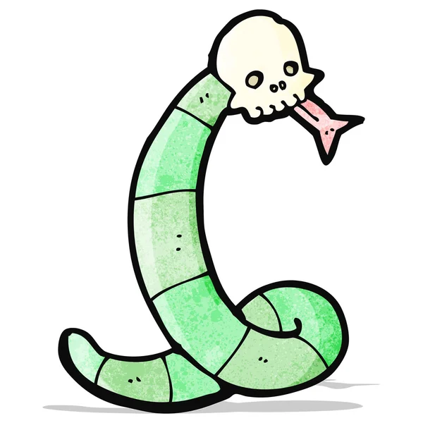 Kreskówka upiorny węża — Wektor stockowy
