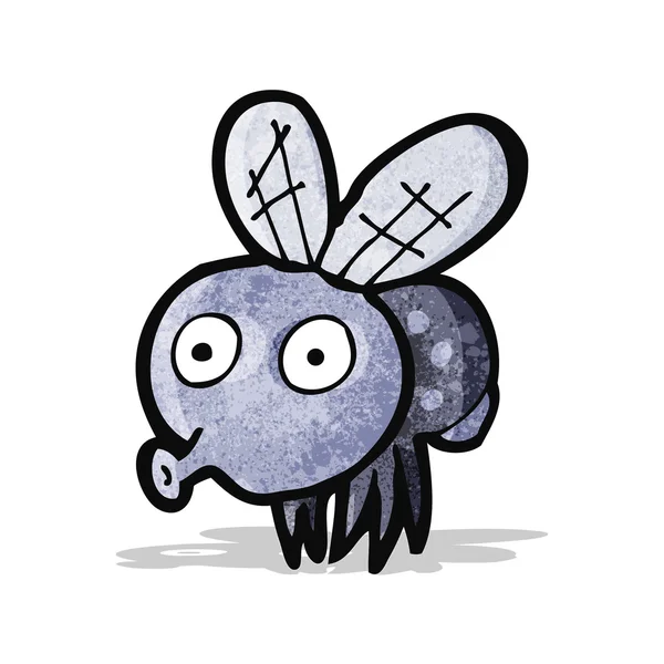 Dibujos animados mosca divertida — Vector de stock