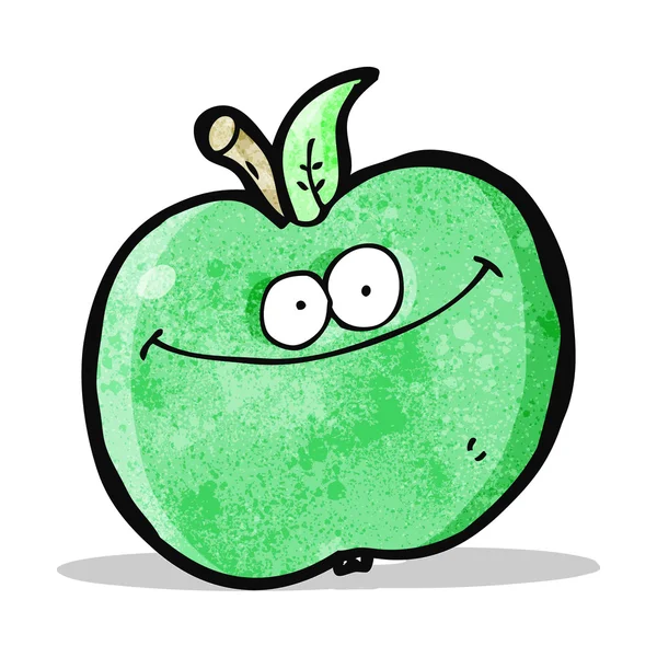 Grappige cartoon apple — Stockvector