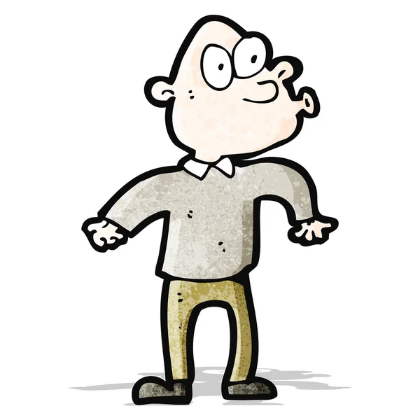 Cartoon nieuwsgierig man — Stockvector