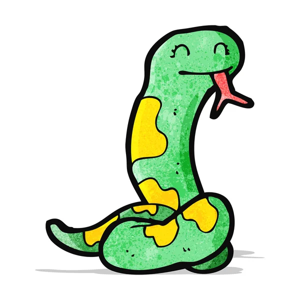 Cartoon hissing snake — Stock Vector