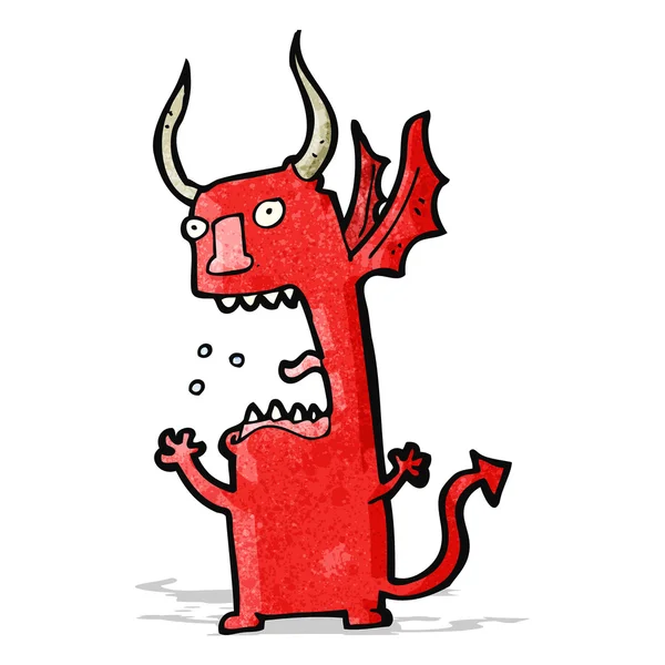 Funny cartoon devil — Stock Vector