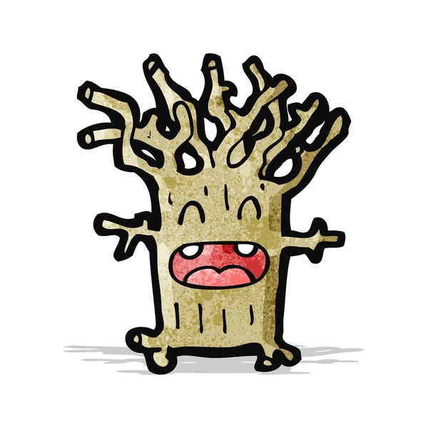 Tree cartoon character — Stock Vector