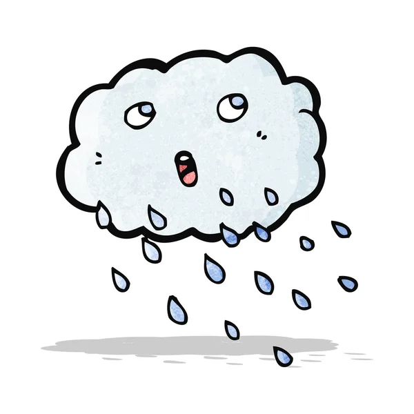 Nube de lluvia de dibujos animados — Archivo Imágenes Vectoriales