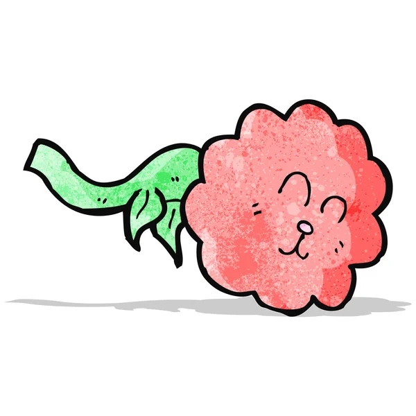 Drôle de personnage de dessin animé fleur — Image vectorielle