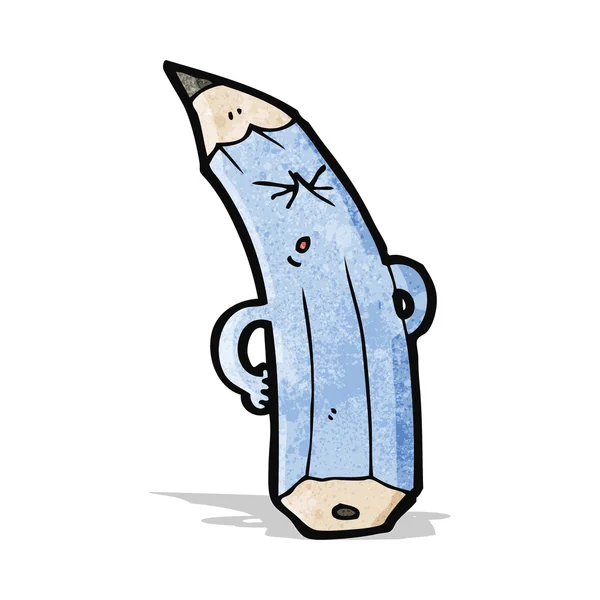 Pencil cartoon character — Stock Vector