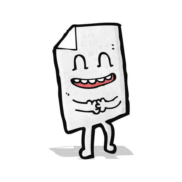 Personaje de dibujos animados de papel — Vector de stock