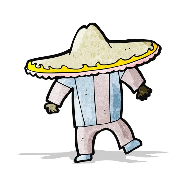 Karikatür Meksikalı adam — Stok Vektör