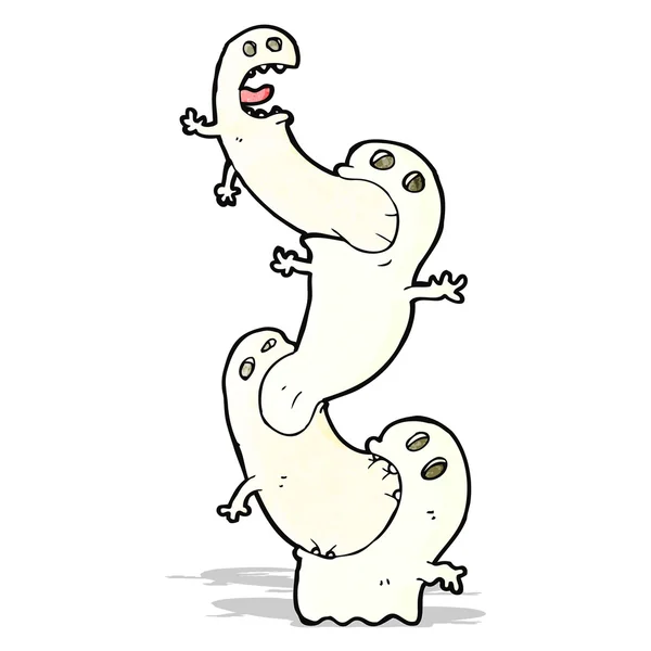 Weird cartoon ghost — Stock Vector