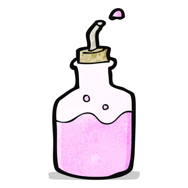 Kreslený růžové nápoje láhev — Stockový vektor