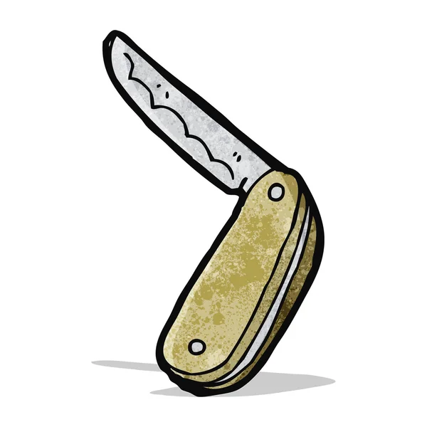漫画の折り畳み式ナイフ — ストックベクタ