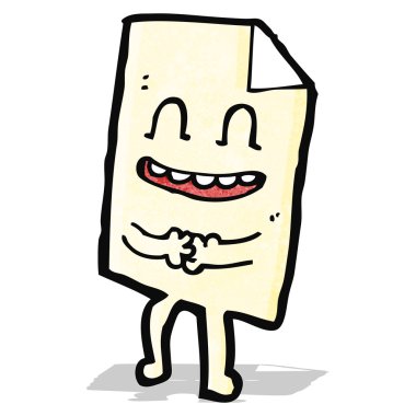 Kağıt levha çizgi film karakteri