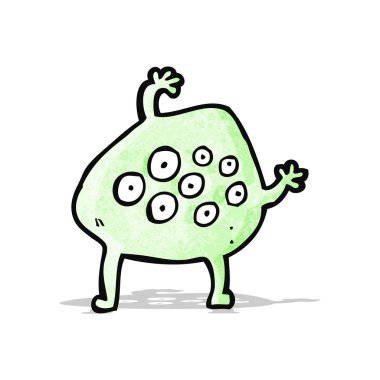 garip uzaylı canavar çizgi film