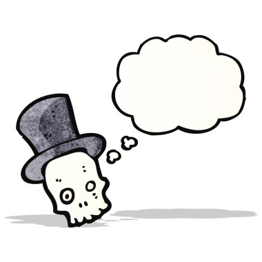 Spooky kafatası karikatür