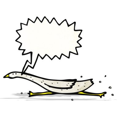 ejecutando la historieta ganso