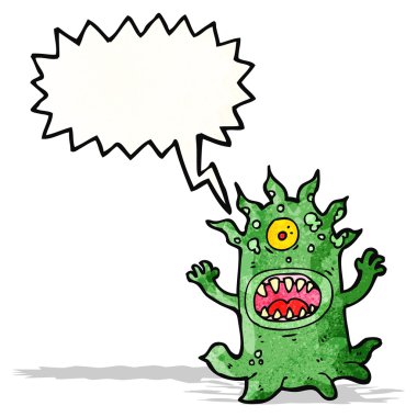 korkunç canavar karikatür